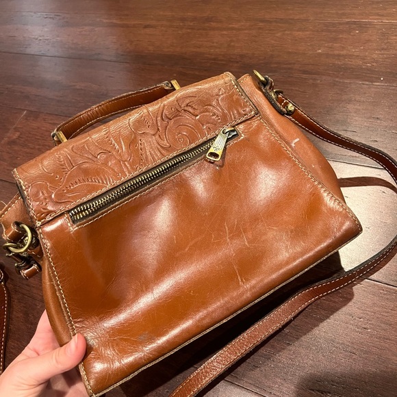 Patricia Nash Jules Satchel (Vintage Vegetable Tanned Rose Tooled) - Picture 4 of 4